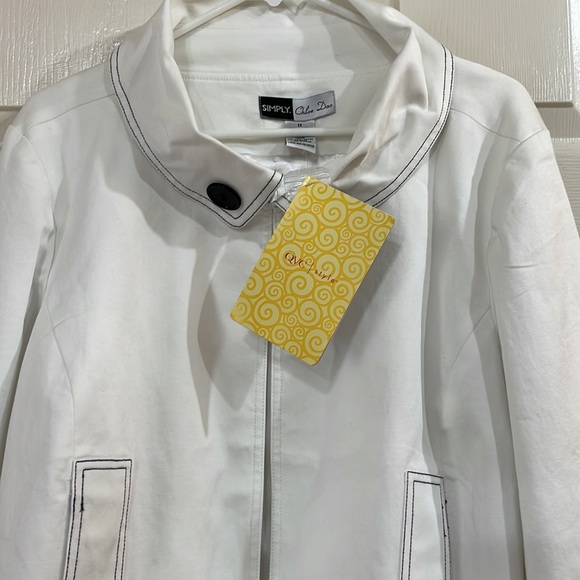 NWT Simply Chloe Dao White Plus Jacket - Picture 4 of 7